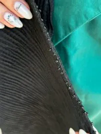 شال مشکی نخی مادام بلا