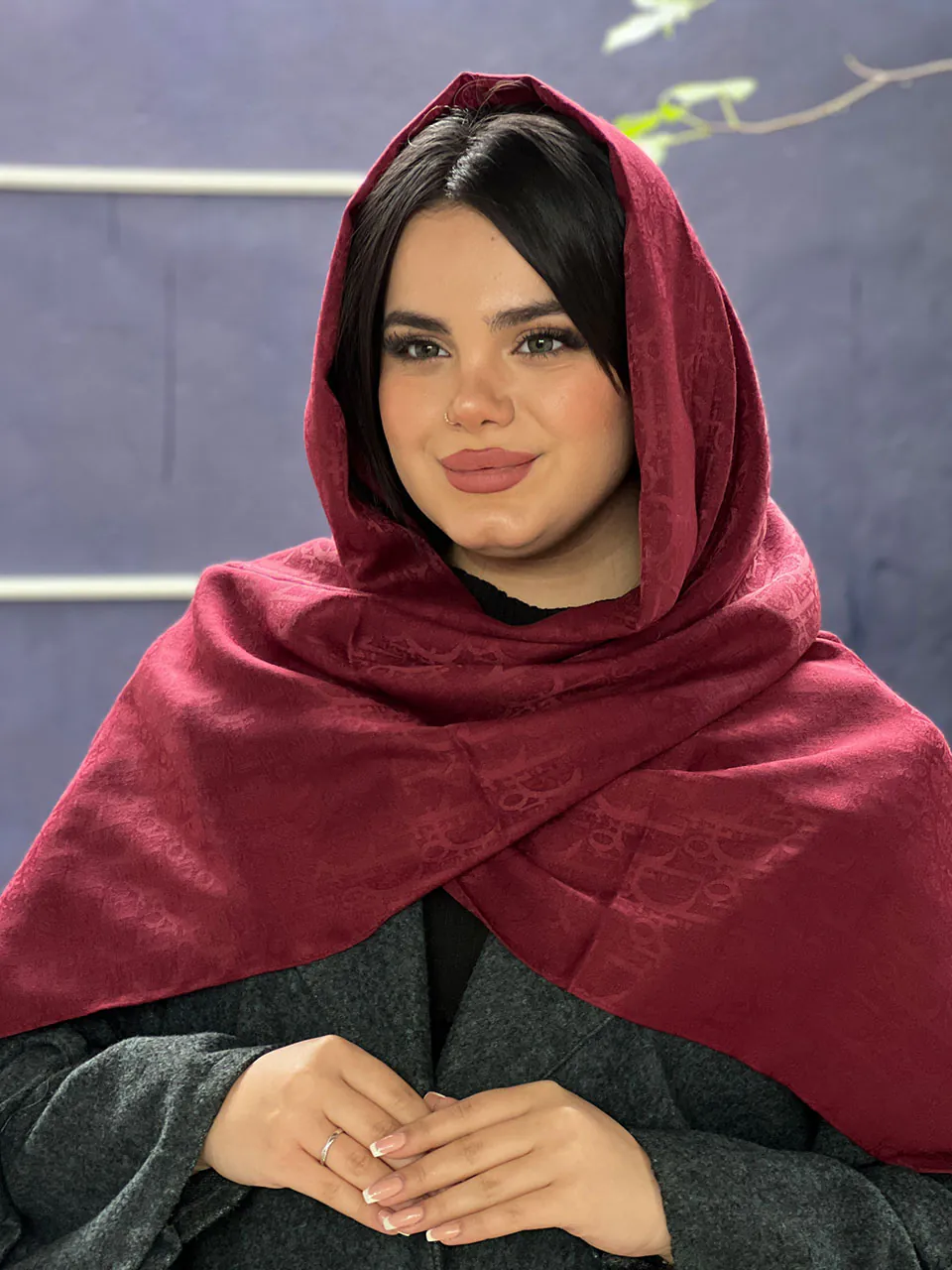 شال ژاکارد برند دیور مادام بلا