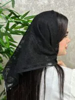 مینی اسکارف توری مشکی