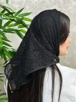 مینی اسکارف توری مشکی