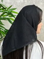 مینی اسکارف توری مشکی