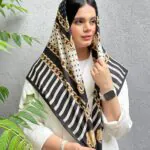 روسری نخی طرح توپی هرمس مادام بلا