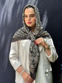 روسری میکس مشکی مادام بلا رشت