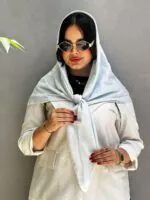 روسری ژاکارد لبه دست دوز مادام بلا