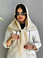 روسری ژاکارد لبه دست دوز مادام بلا