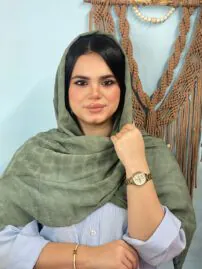 شال کریشه زنانه خنک تک رنگ مادام بلا