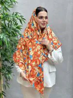 روسری نخی کجرا طرحدار