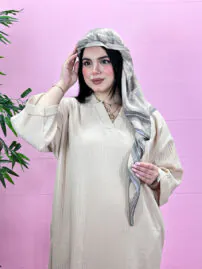 روسری نخی پلیسه مادام بلا رشت