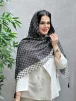 شال مارک پلیسه مشکی