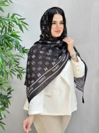شال مارک پلیسه مشکی