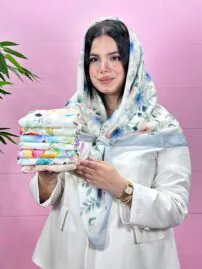 روسری نخی گل گلی مادام بلا