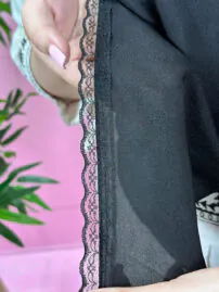 روسری برشکا مشکی مادام بلا