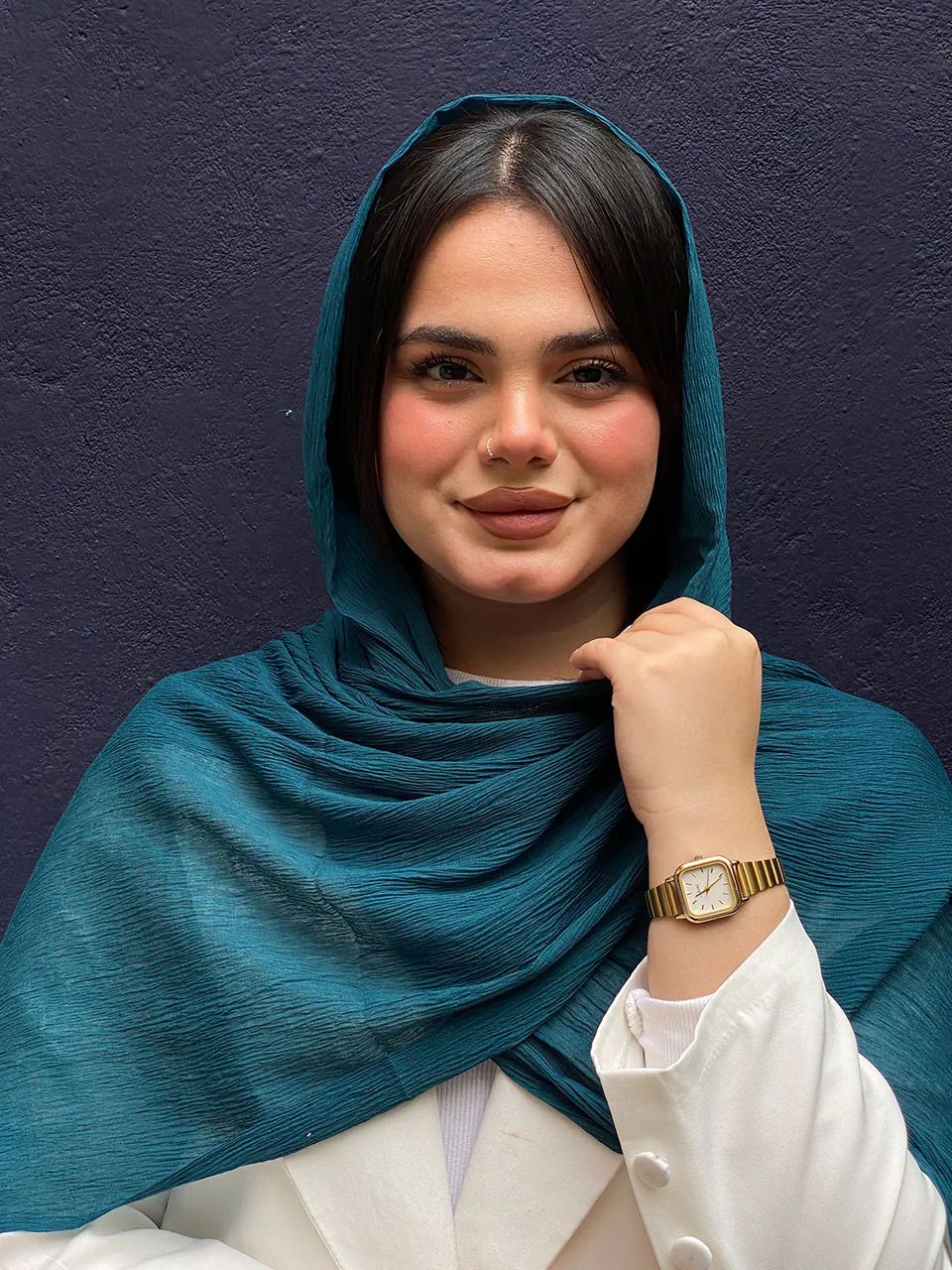 شال نخی پلیسه رشا (6161) - Image 12