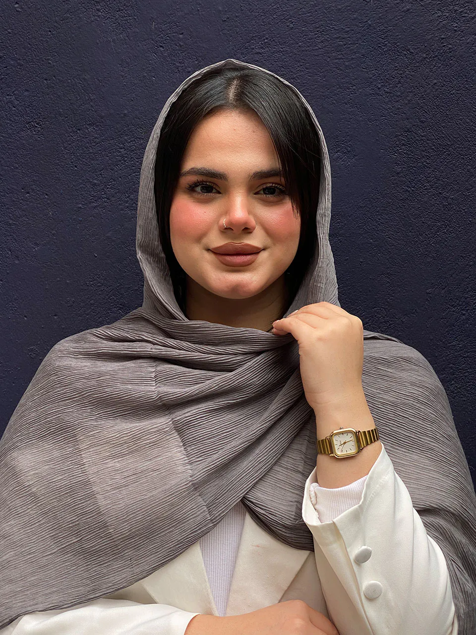 شال نخی پلیسه رشا (6161) - Image 10