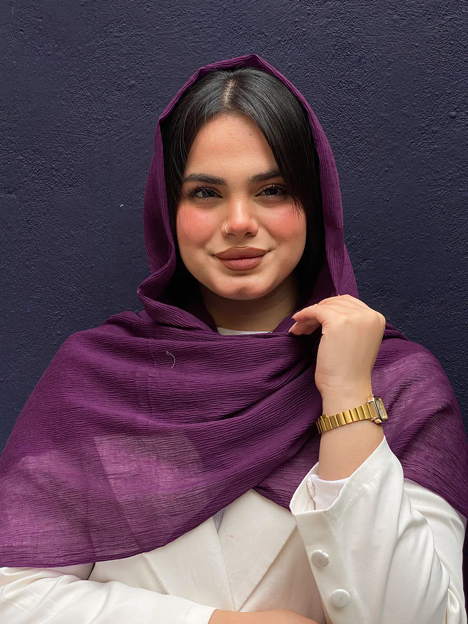 شال نخی پلیسه رشا (6161) - Image 9