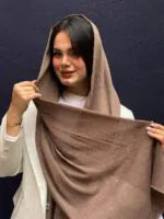 شال نخی تک رنگ زنانه نک مادام بلا