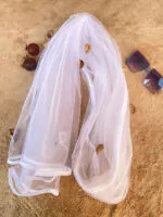 شال شیشه ای دور نوار توری مادام بلا