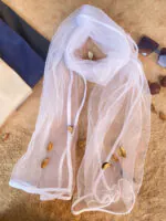 شال شیشه ای دور نوار توری مادام بلا