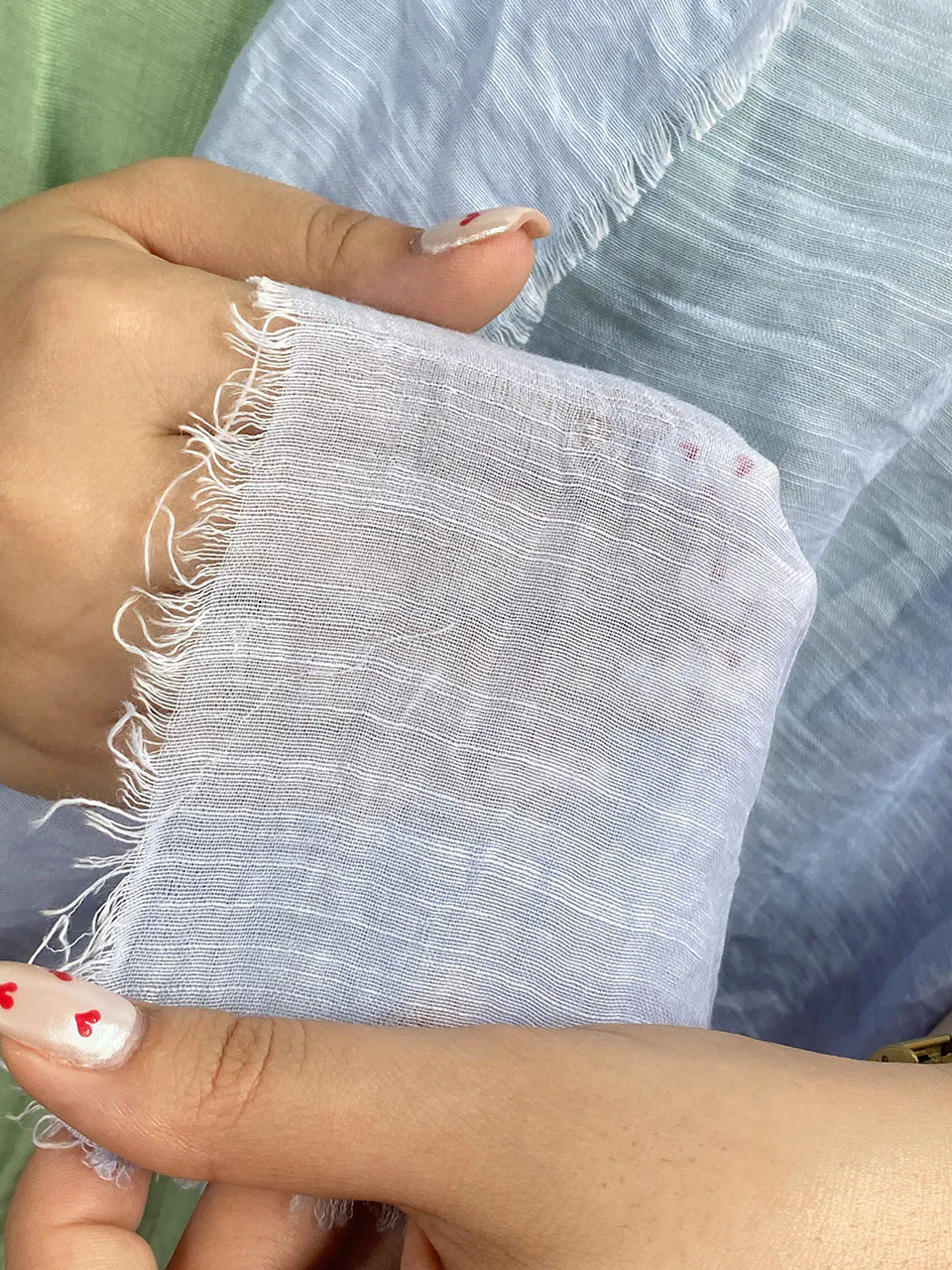 شال نخی تک رنگ