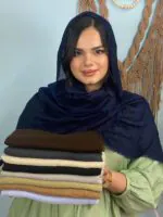 شال نخی تک رنگ