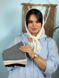مینی اسکارف تک رنگ دخترونه
