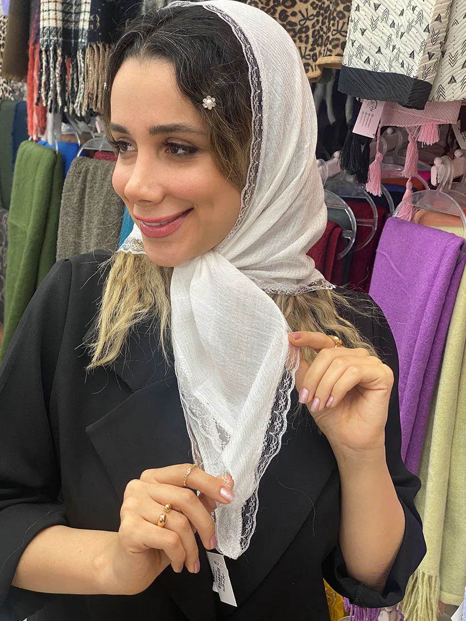 روسری سه گوش حریر