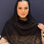 روسری مشکی طرحدار یاخما