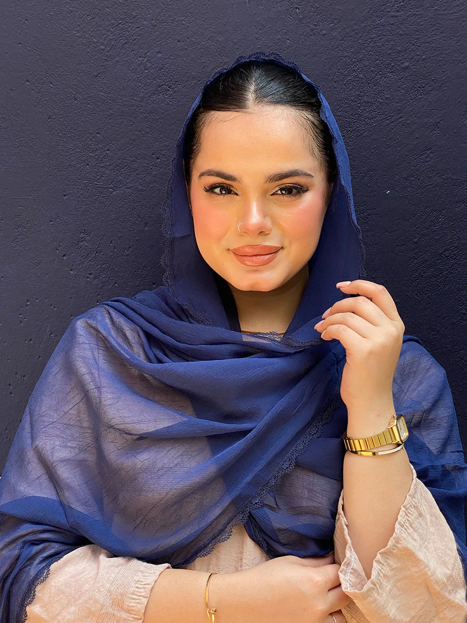 شال حریر پفکی وارداتی مادام بلا