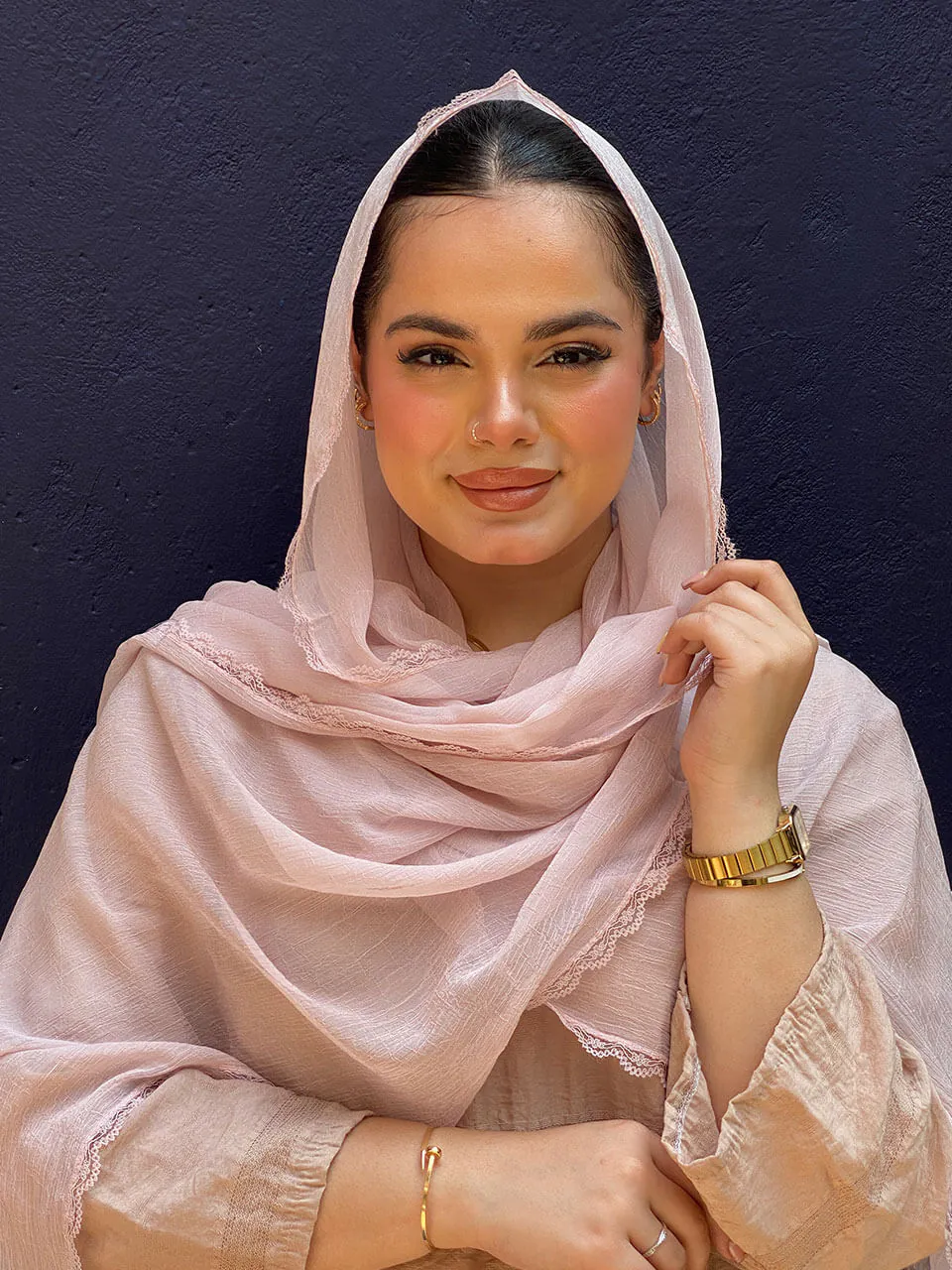 شال حریر پفکی وارداتی مادام بلا