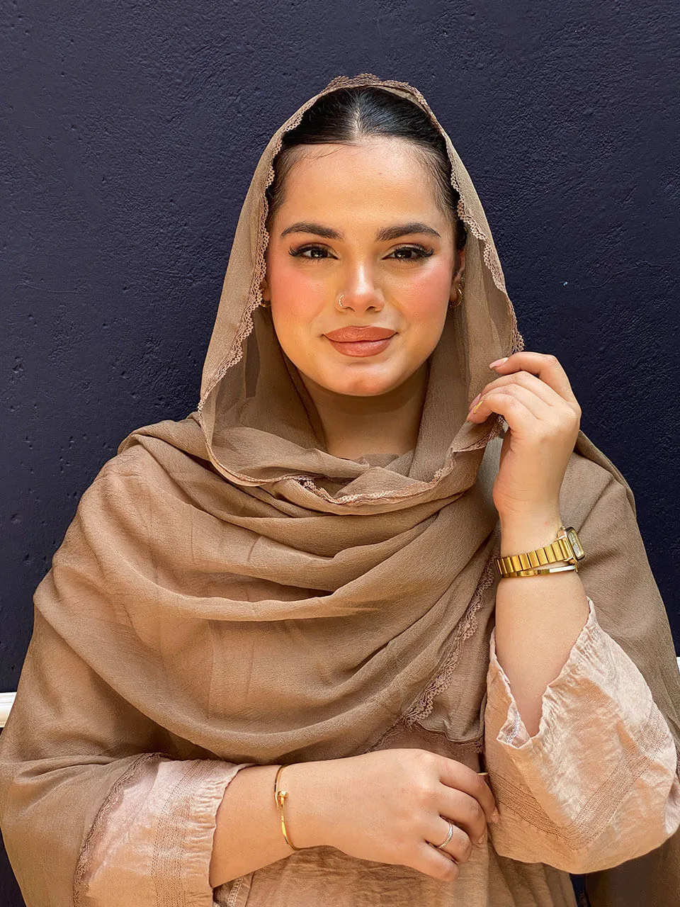 شال حریر پفکی وارداتی مادام بلا