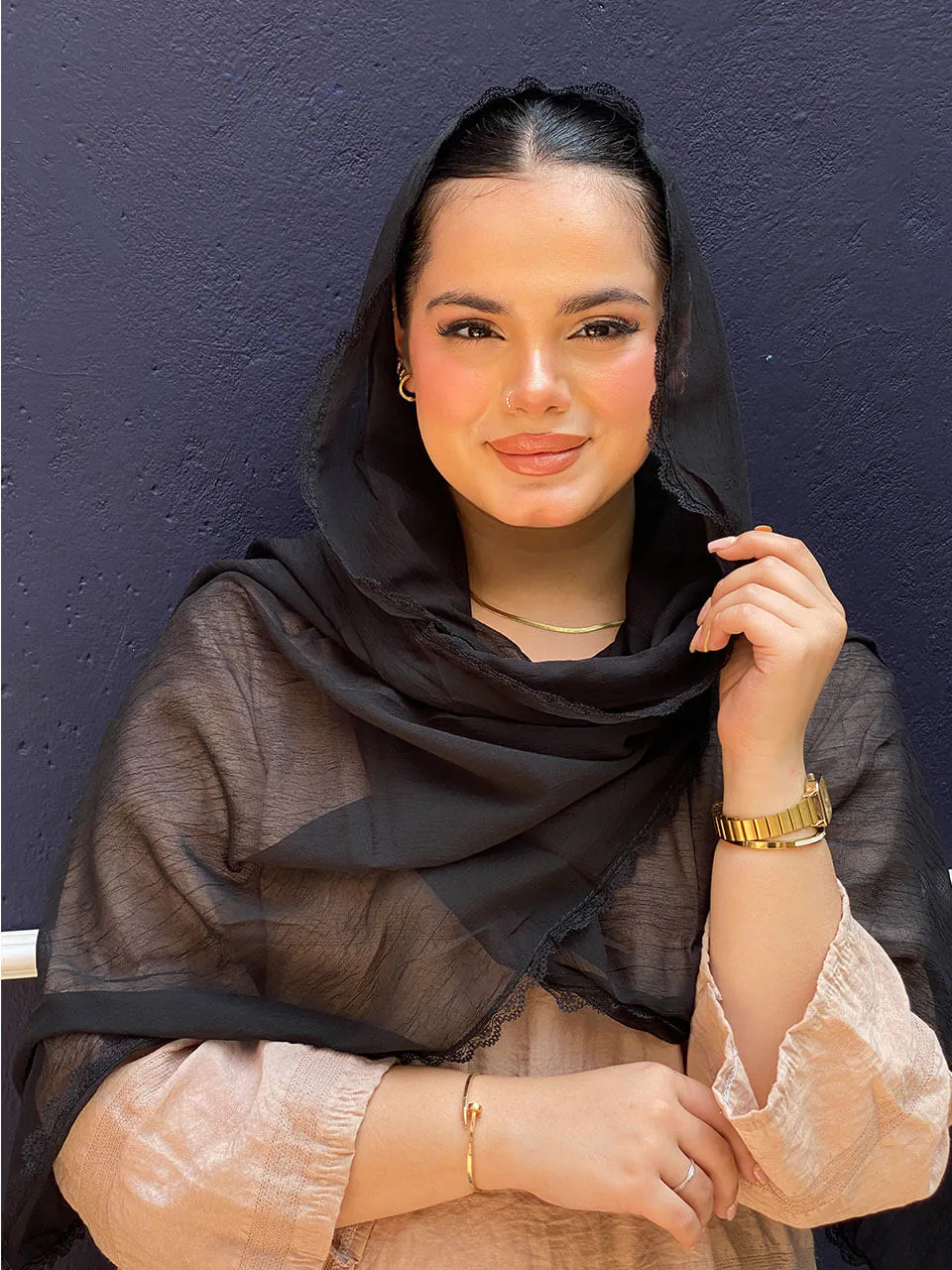 شال حریر پفکی وارداتی مادام بلا