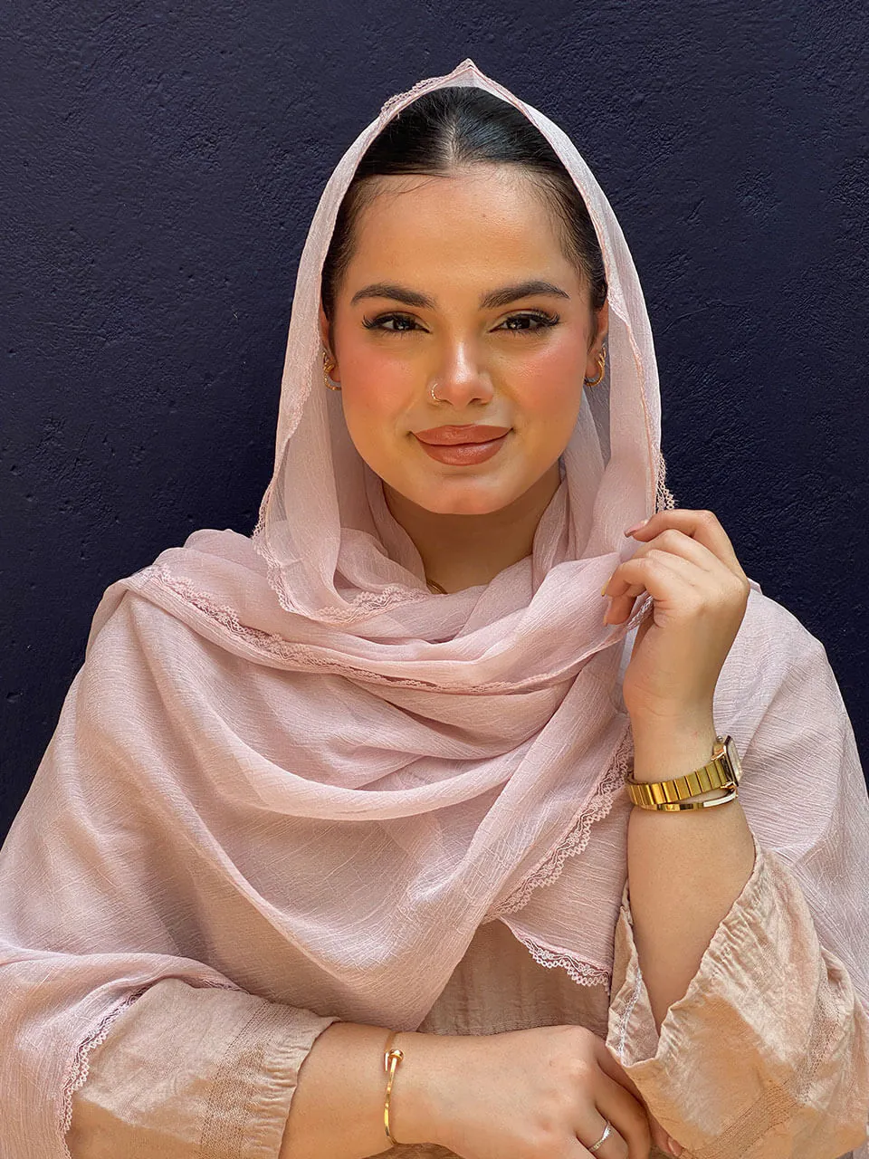 شال حریر پفکی وارداتی مادام بلا