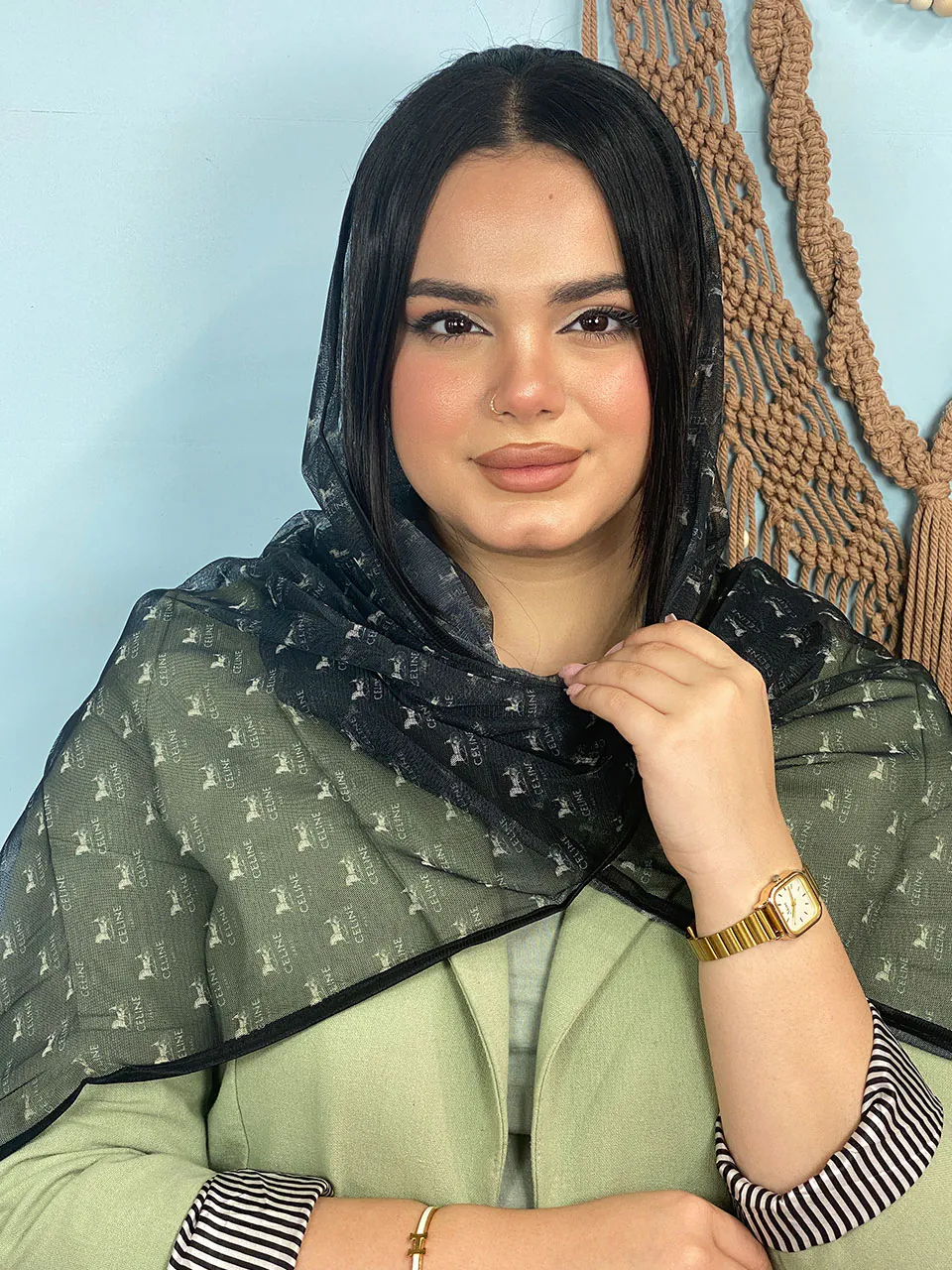 شال توری چاپی مادام بلا