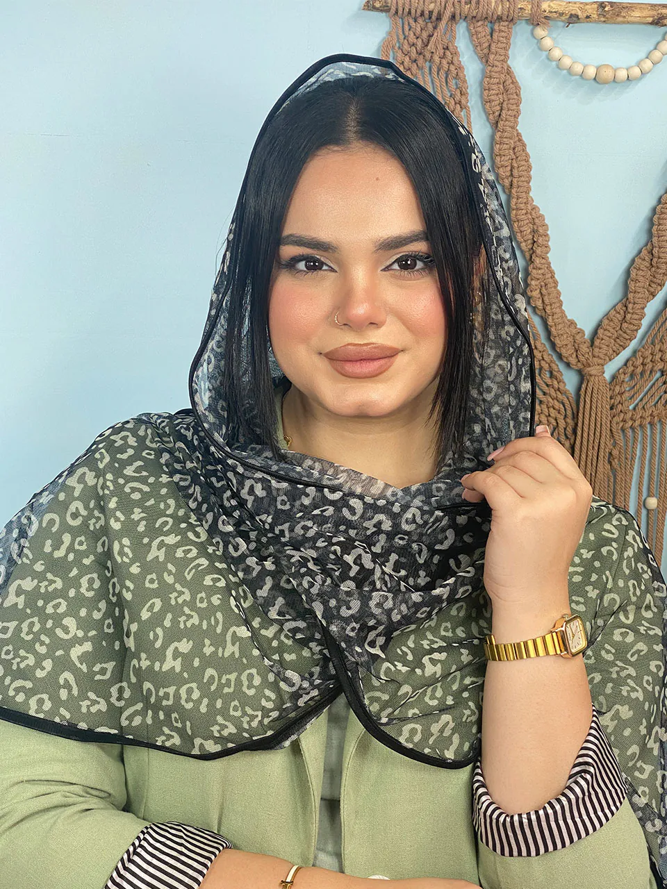 شال توری چاپی مادام بلا