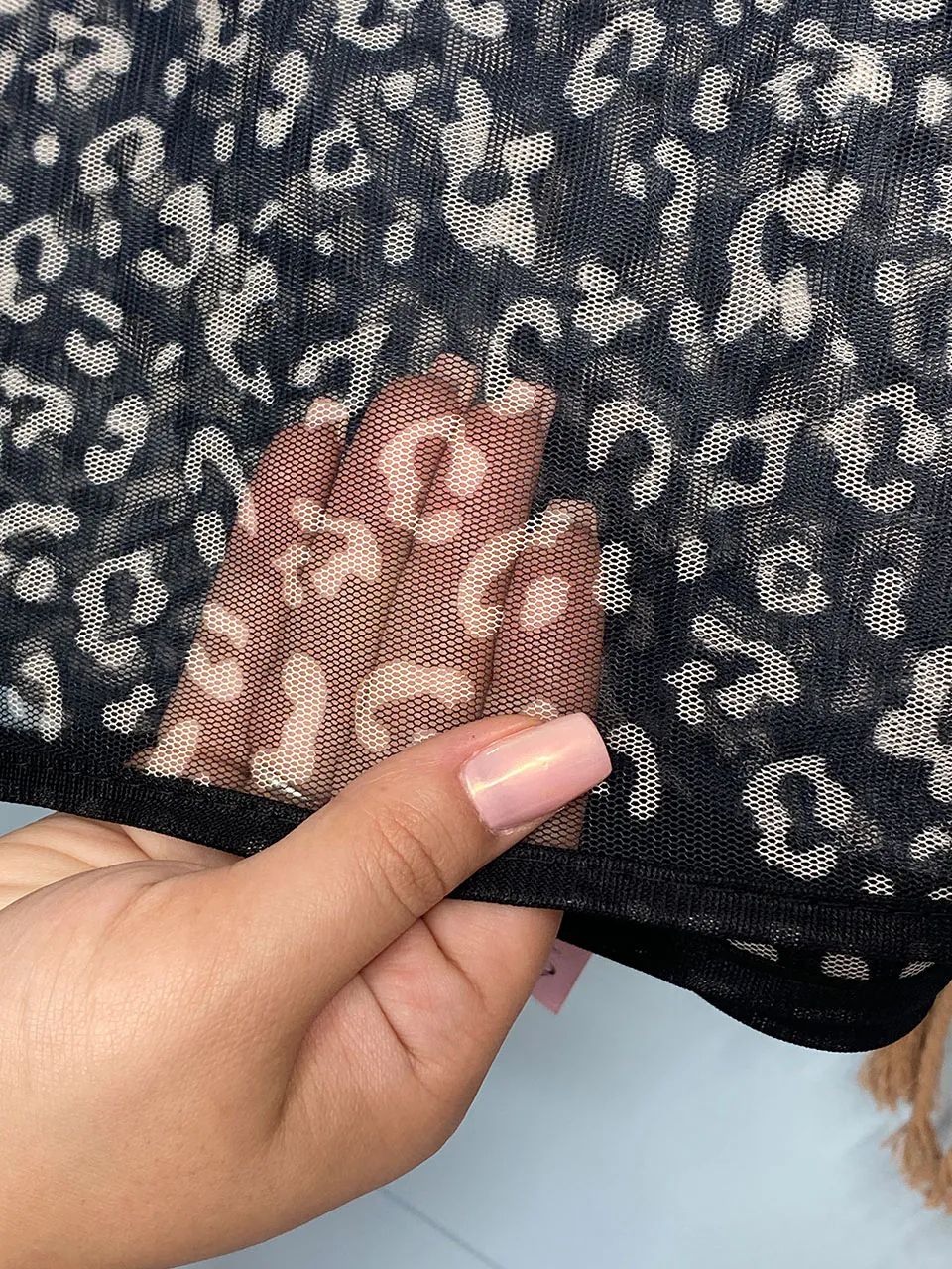 شال توری چاپی مادام بلا