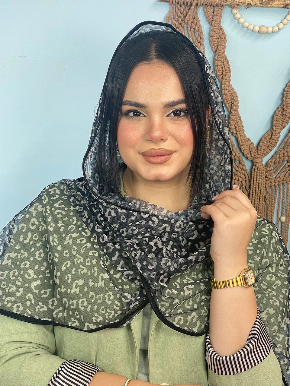 شال توری چاپی مادام بلا