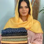 شال پلیسه توپی نخی