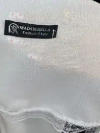 شال نخی لبه تور زنانه