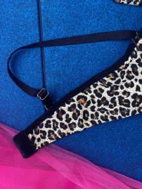 سوتین نخ پنبه طرح پلنگی