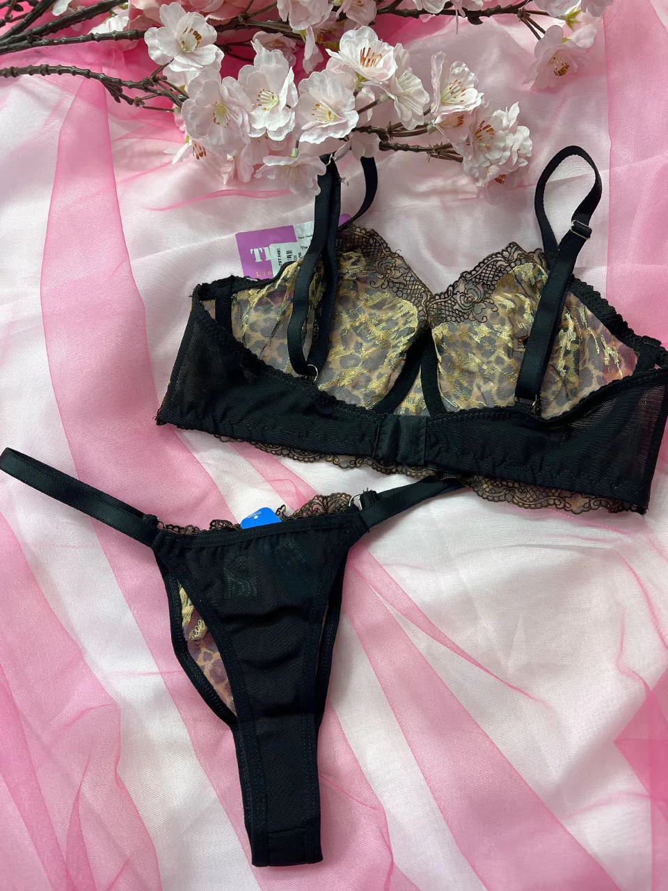 ست لباس زیر پلنگی زنانه