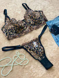 ست لباس زیر پلنگی زنانه