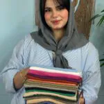 روسری نخی تک رنگ زنانه مادام بلا