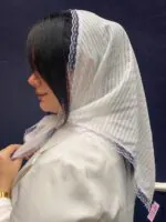 روسری سه گوش لبه تور مادام بلا