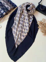 روسری نخی زنانه طرح خوشه مادام بلا