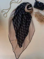 روسری نخی زنانه طرح خوشه مادام بلا