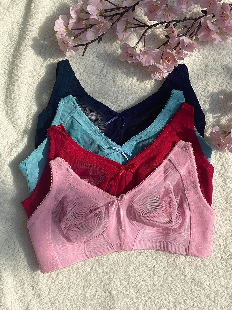 سوتین توری زنانه نخ پنبه