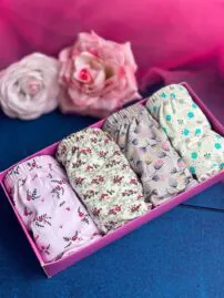 شورت نخ پنبه وارداتی طرح گل مادام بلا