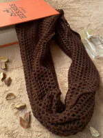 شال رینگی کتان پنبه ای