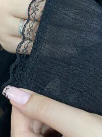 شال نخی دختی زنانه دور تور