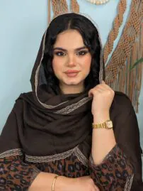 شال نخی دختی زنانه دور تور